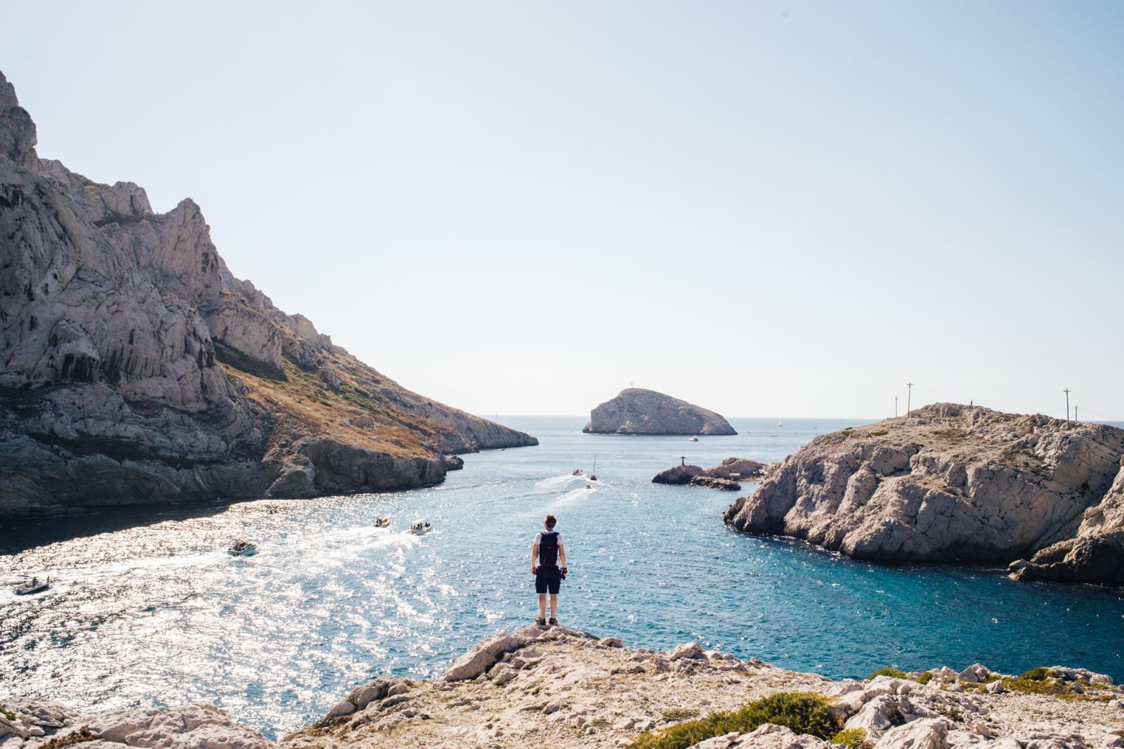vue sur les îles Frioul et le château d'If vue sur les îles Frioul et le château d'If
