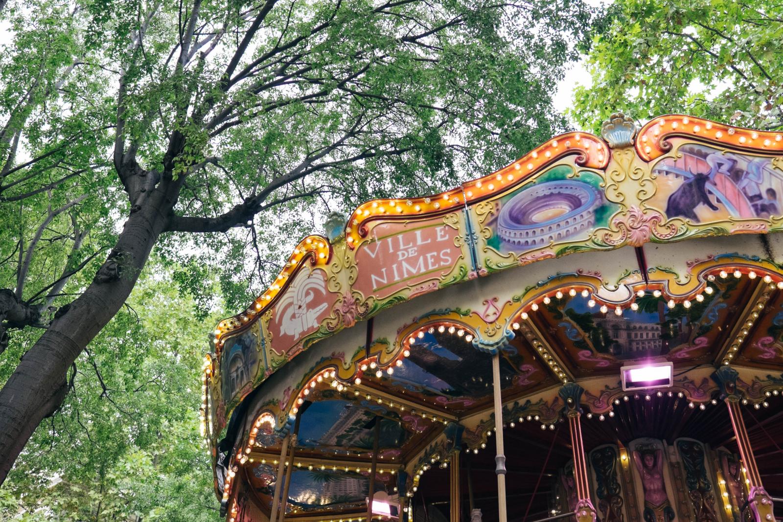 Prise de vue du carrousel de Nîmes Prise de vue du carrousel de Nîmes