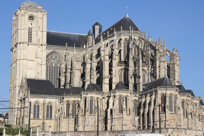 Prise de vue de la Cathédrale Saint-Julien au Mans Prise de vue de la Cathédrale Saint-Julien au Mans