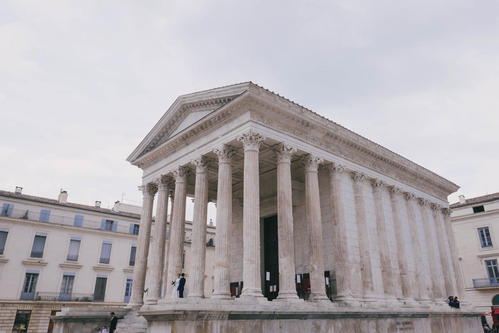 Prise de vue se la Maison Carrée Prise de vue se la Maison Carrée